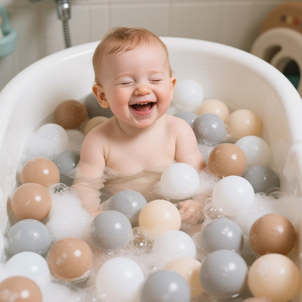 100pcs 2.15inch BPA Free Crush Proof Plastic Balls W908692