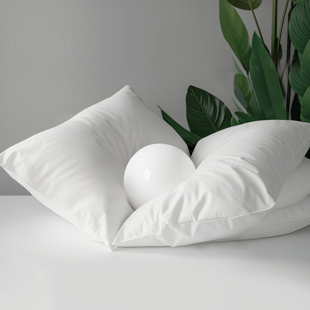 100% Organic Cotton Down Alternative Pillow King Size Set of 2 E301