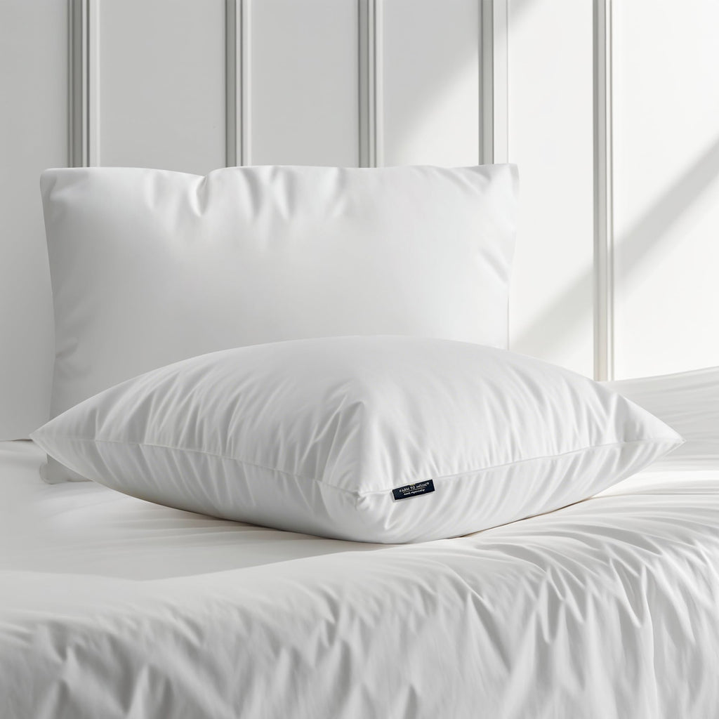 100% Organic Cotton Down Alternative Pillow King Size Set of 2 E301