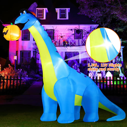 10 FT Animated Inflatable Dinosaur Pumpkin S257002