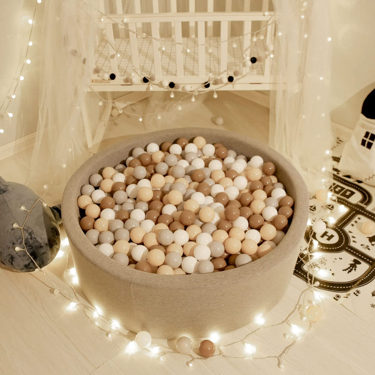 100pcs 2.15inch BPA Free Crush Proof Plastic Balls W908692