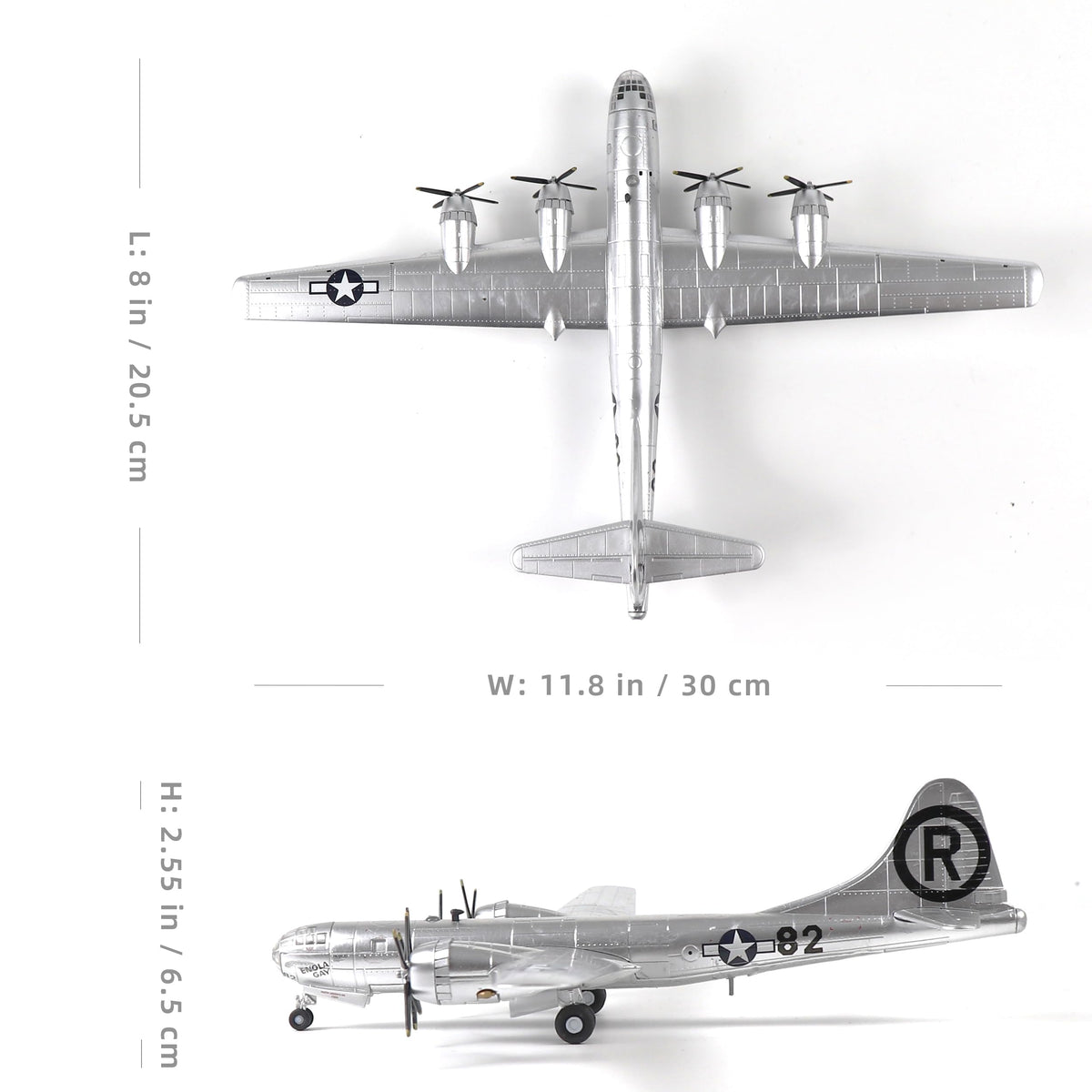 1/72 Scale B-29 Bomber Diecast Airplane Model Kit T604