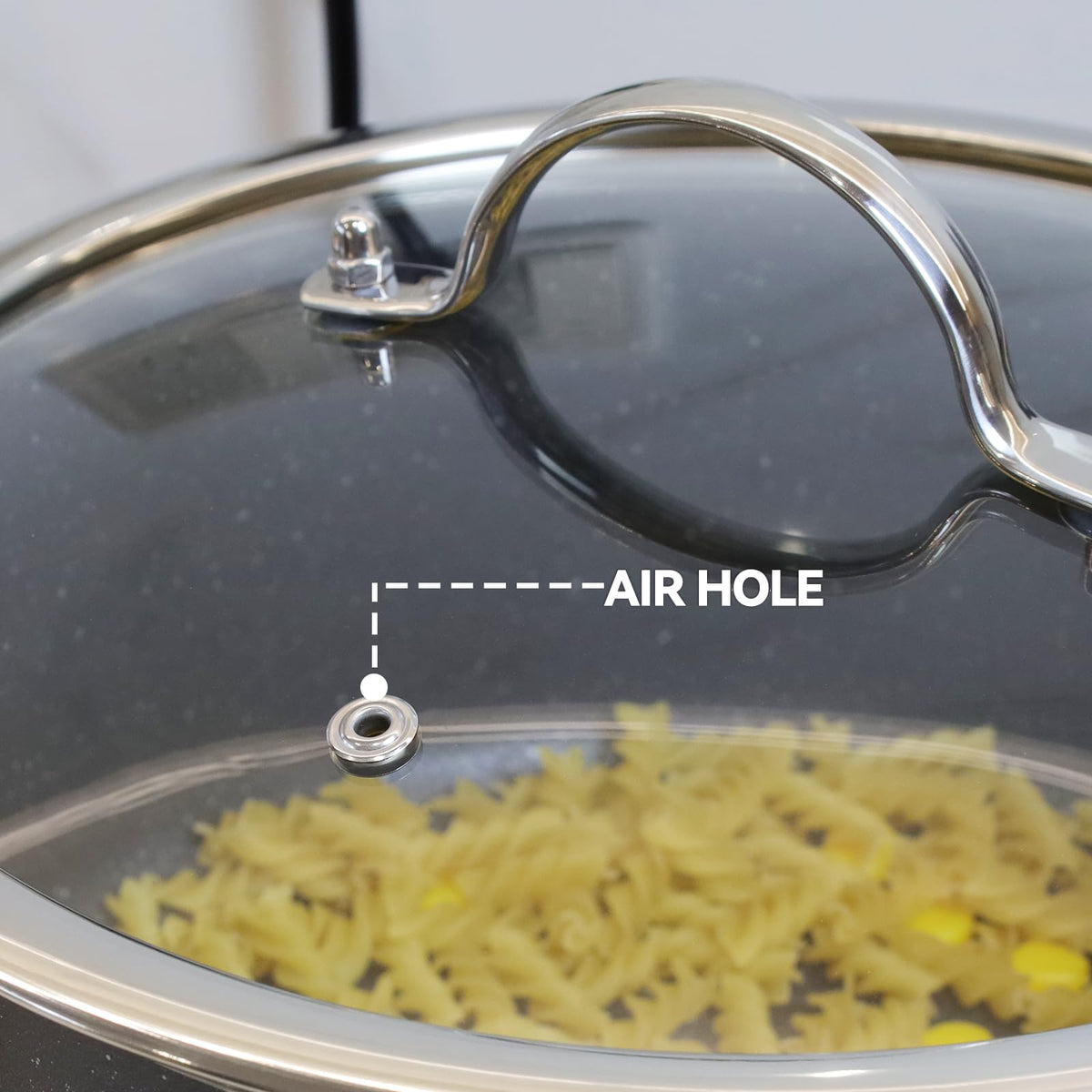 10 Inch Clear Glass Pot Lid U6520