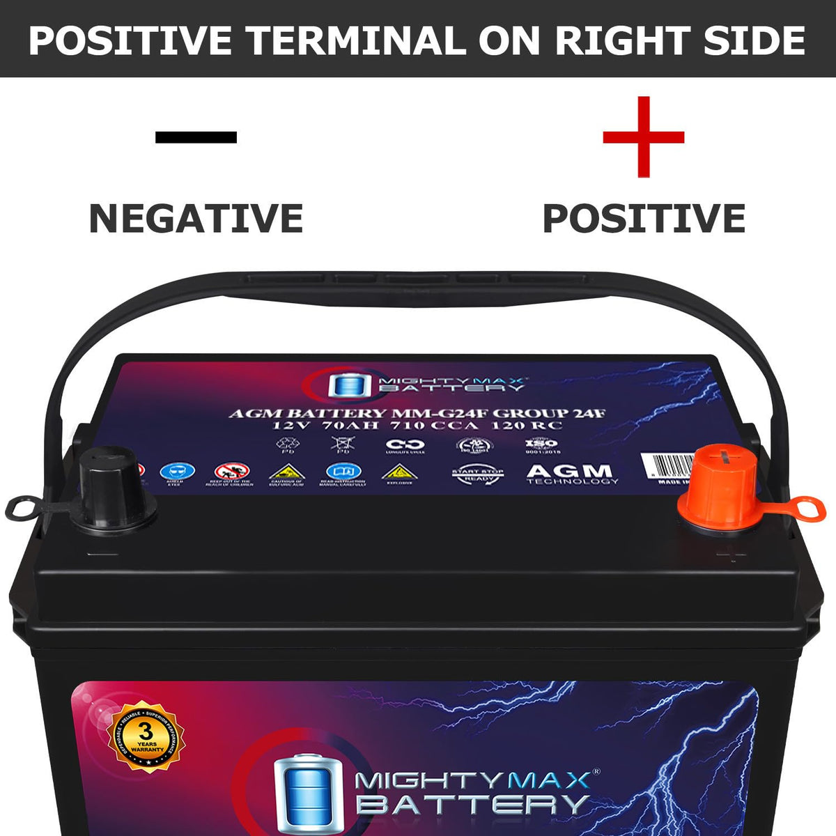 12V 70Ah AGM Replacement Battery S485117