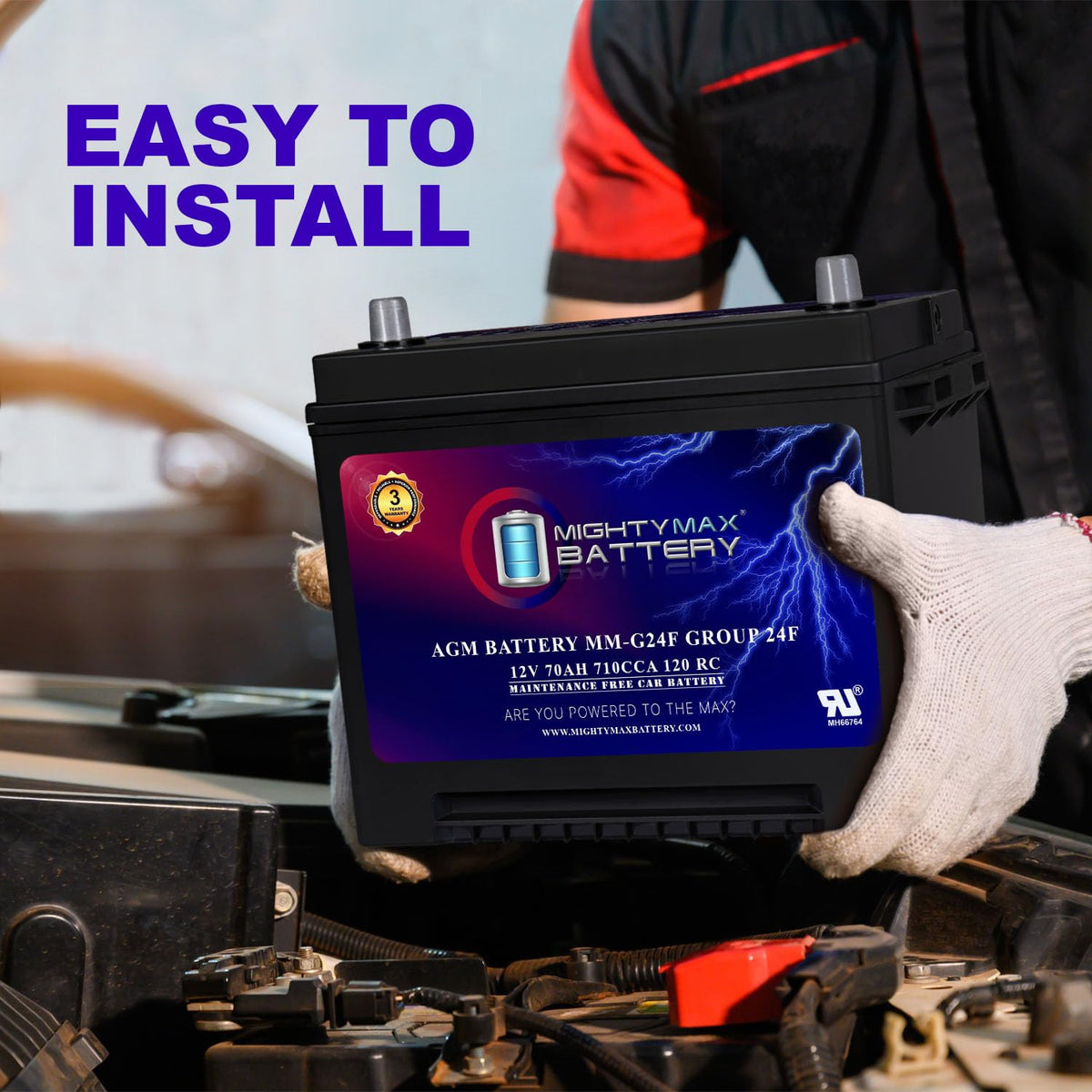 12V 70Ah AGM Replacement Battery S485117
