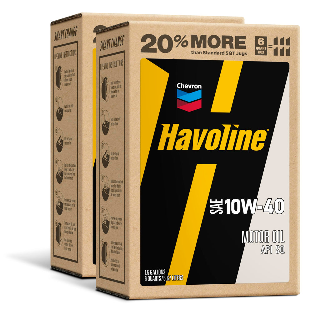 10W-40 Motor Oil 6 Quarts Pack of 2 A948