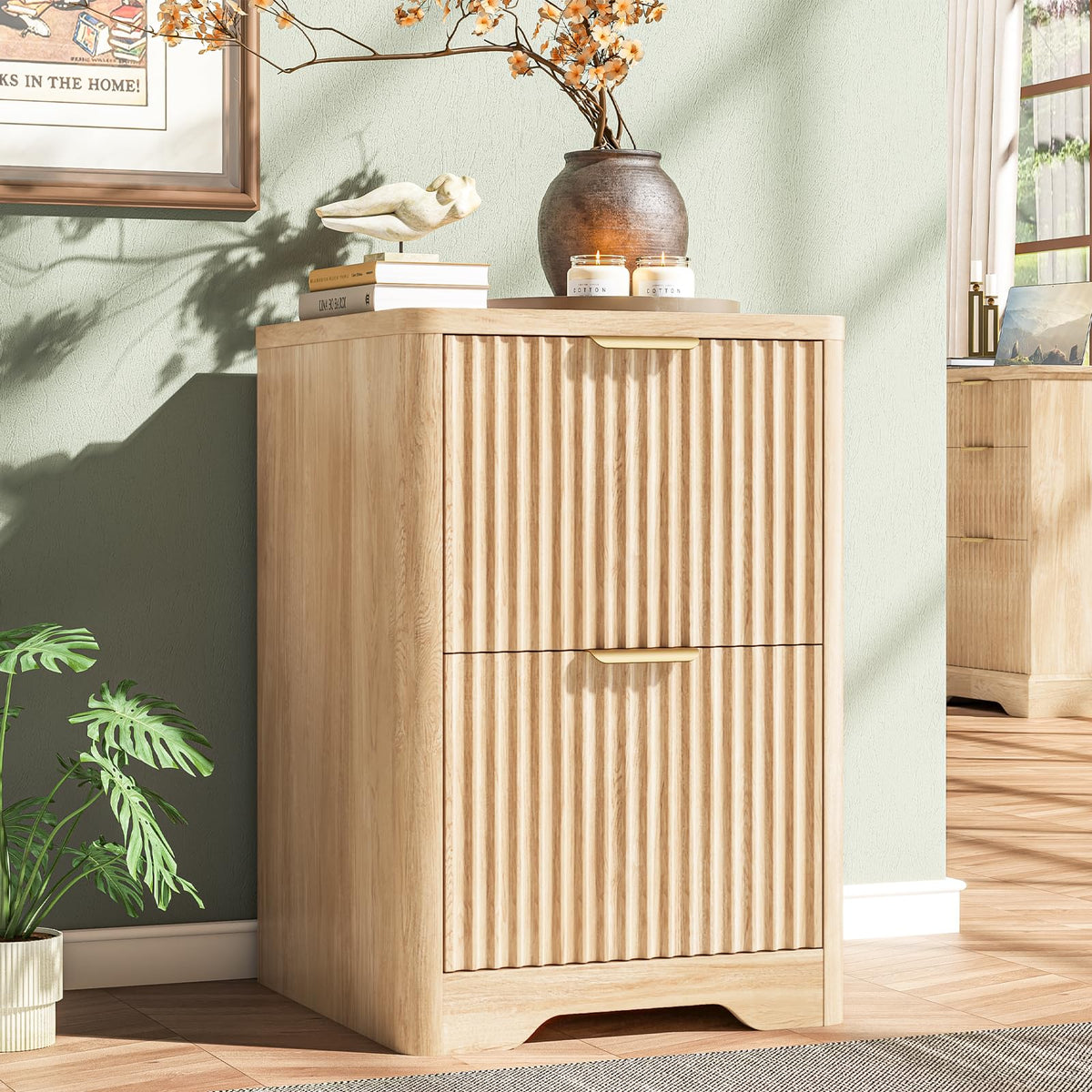2 Drawer Small File Cabinet V6588