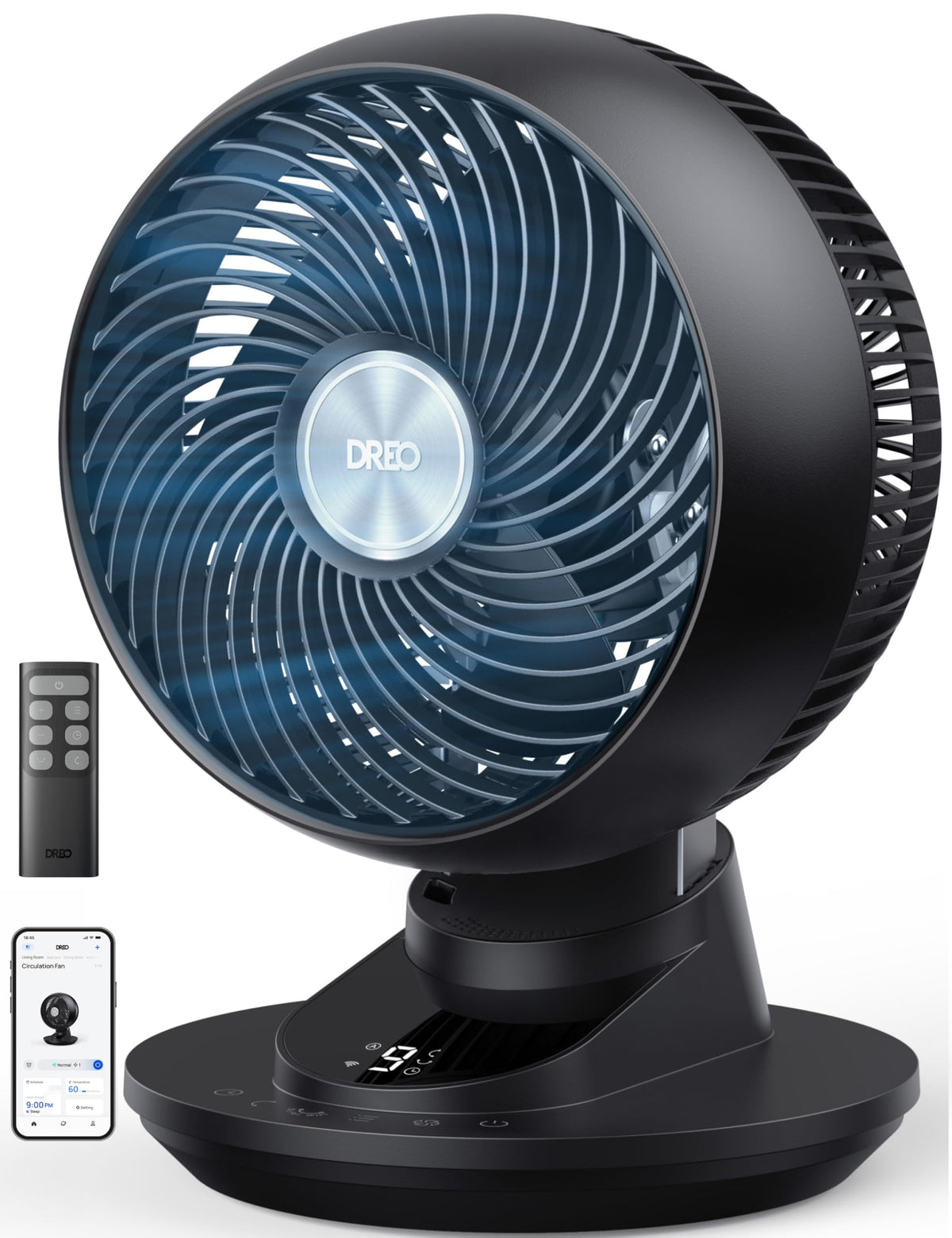 12 Inches 90° Oscillating Smart Desk Fan I322