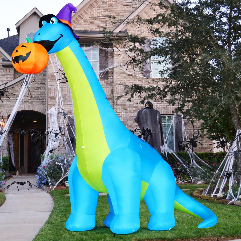 10 FT Animated Inflatable Dinosaur Pumpkin S257002