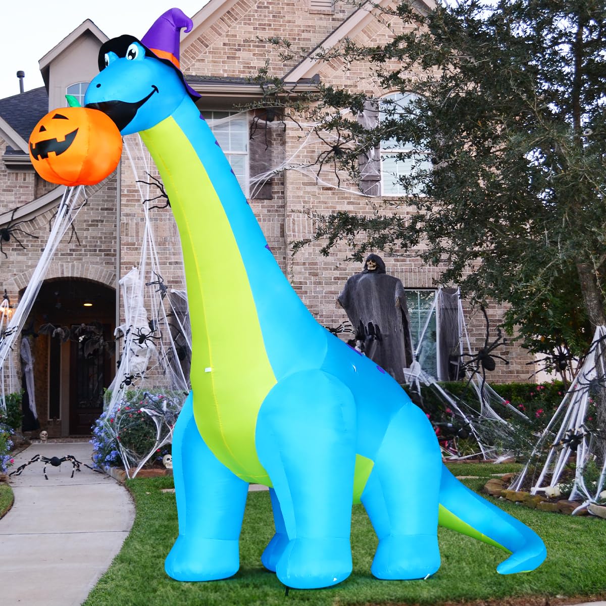10 FT Animated Inflatable Dinosaur Pumpkin S257002