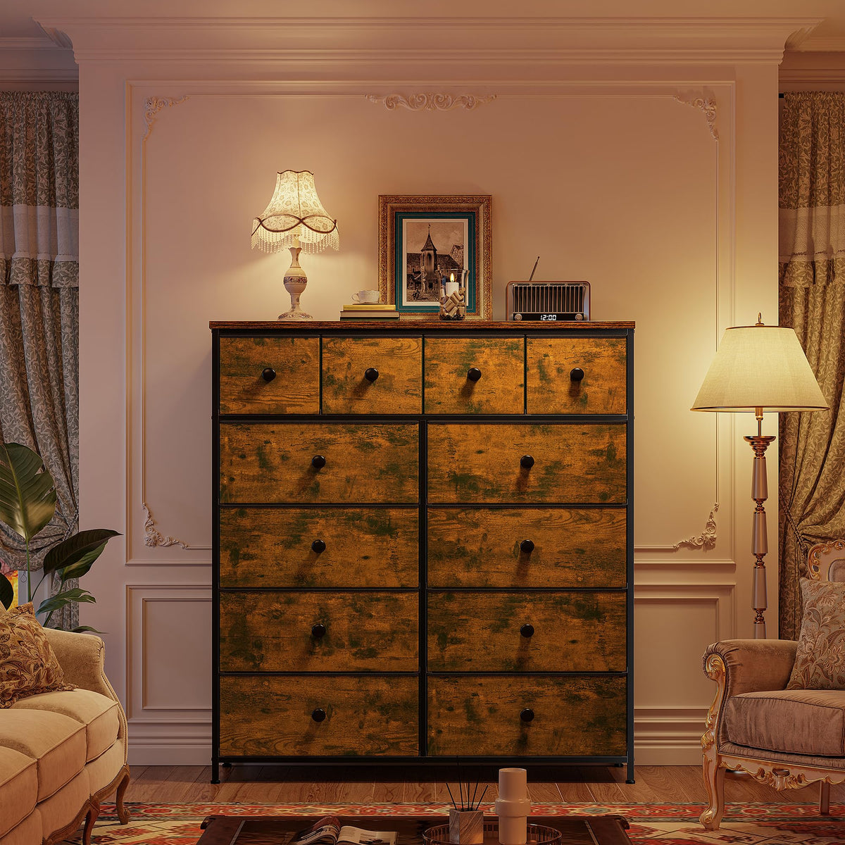 12 Drawer Dresser H666