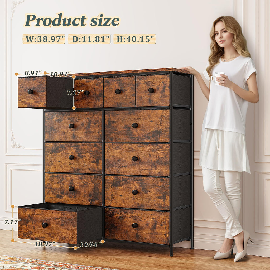 12 Drawer Dresser H666